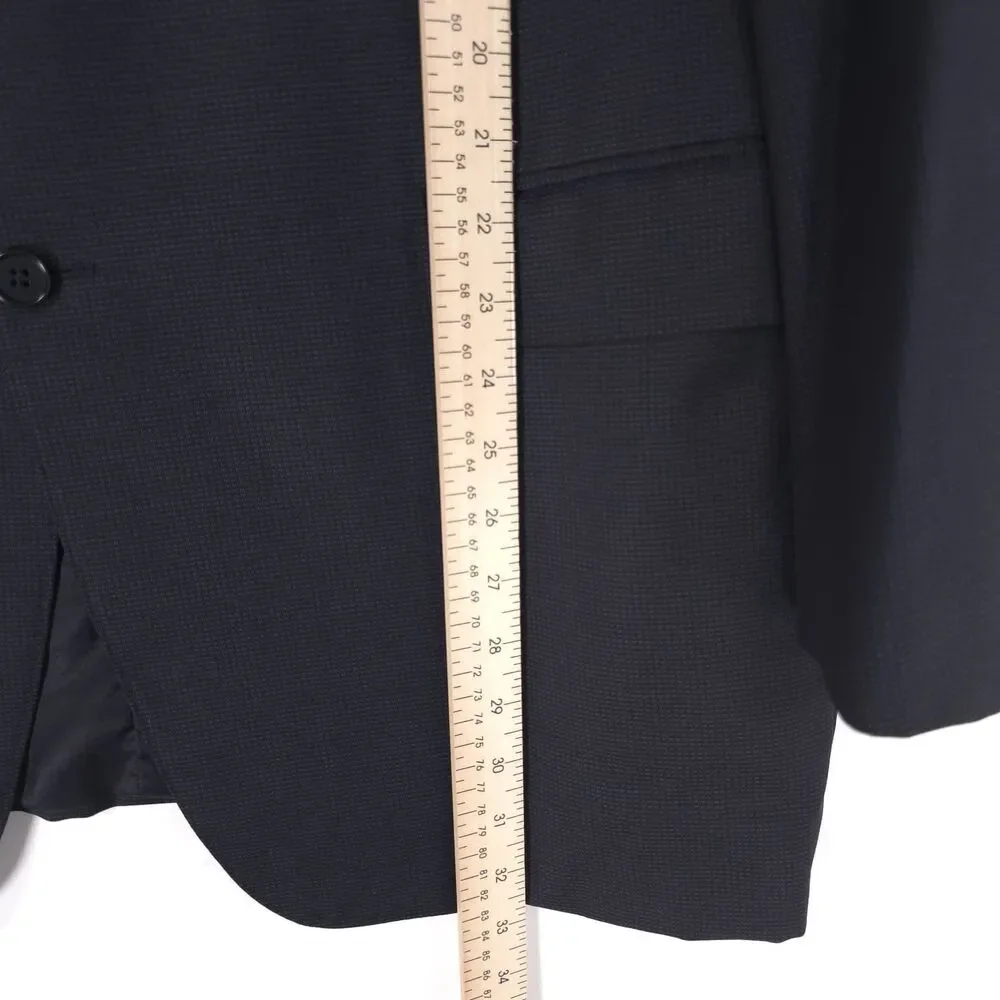 CANALI Men's Wool Blazer EU‎ 56R US 46R Navy Sport Coat Italy Made WOOLMARK